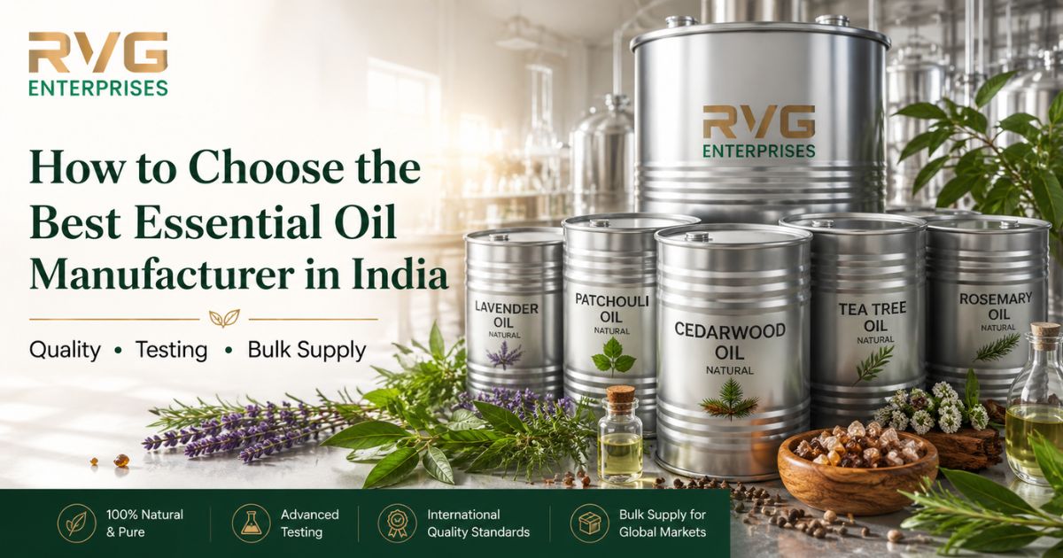 essential oil manufacturer in India